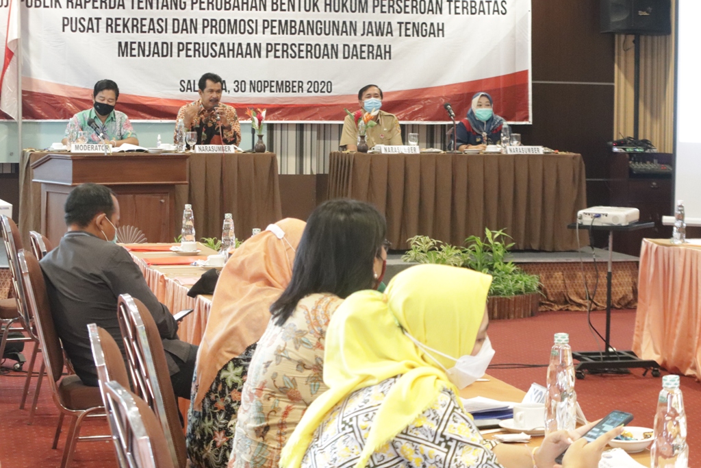 Rumusan Raperda Perubahan Hukum PT PRPP Diujipublikan