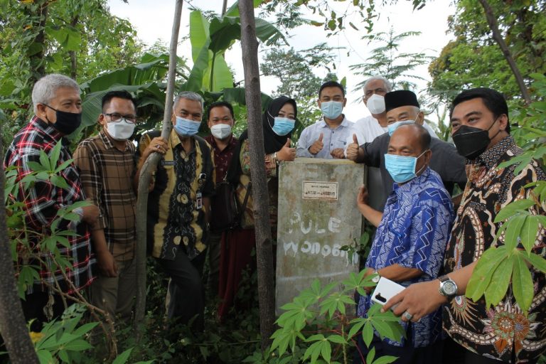 Kondisi Tugu Tapal Batas Jateng-Jatim di Magetan Baik