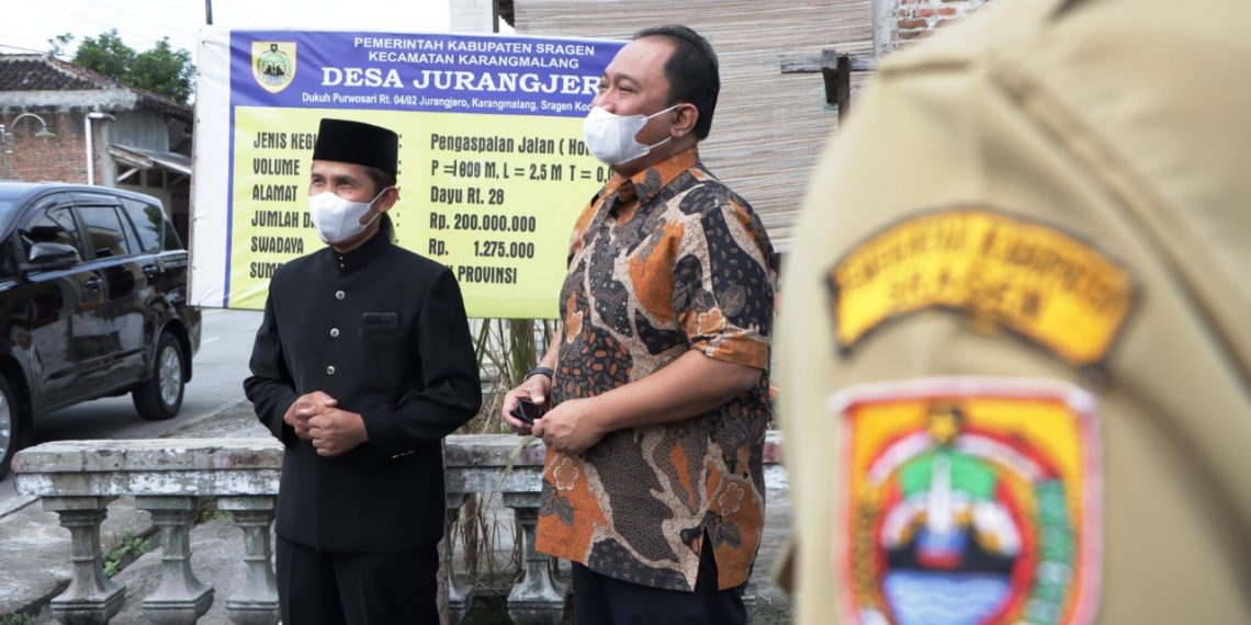 Proyek Jalan Desa di Sragen Terlaksana Baik