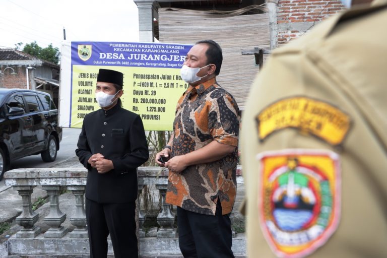 Proyek Jalan Desa di Sragen Terlaksana Baik