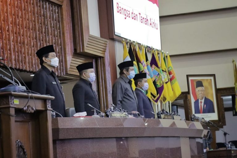 RAPAT PARIPURNA VIRTUAL: Pandangan Umum Fraksi atas Raperda Pertanggungjawaban APBD 2020