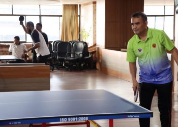 Tingkatkan Imun, Setwan Gelar Tenis Meja