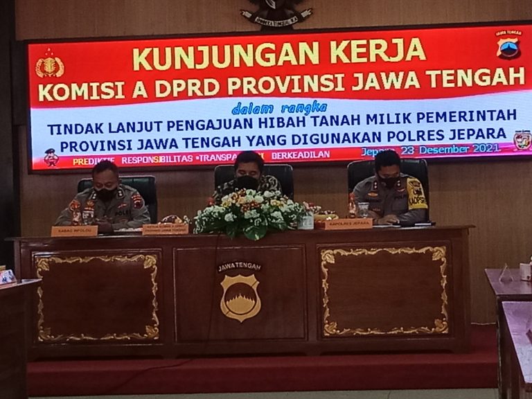 Komisi A Pantau Pengajuan Hibah Aset Polres Jepara