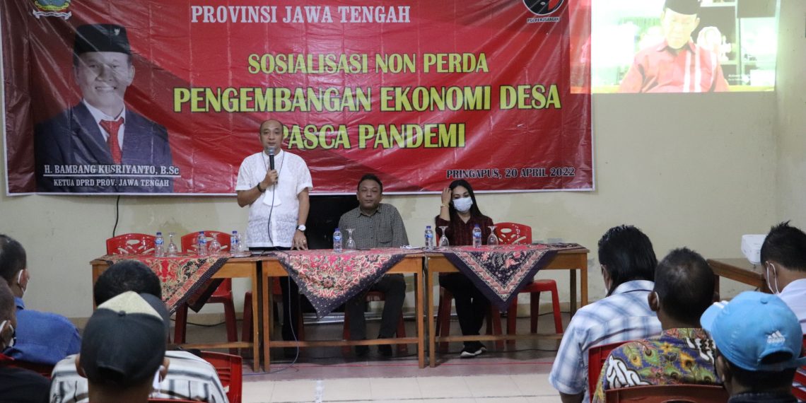 SOSIALISASI NON-PERDA: Kembangkan Ekonomi Desa Pasca Pandemi
