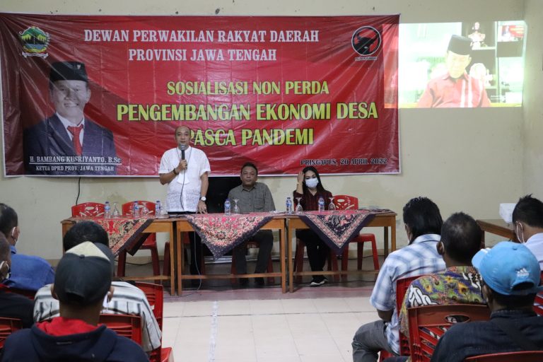 SOSIALISASI NON-PERDA: Kembangkan Ekonomi Desa Pasca Pandemi
