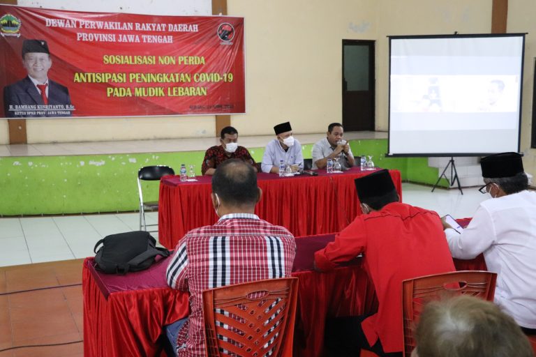 SOSIALISASI NON-PERDA: Antisipasi Peningkatan Covid-19 saat Mudik Lebaran