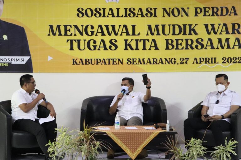 SOSIALISASI NON-PERDA: Bersama Mengawal Mudik Lebaran
