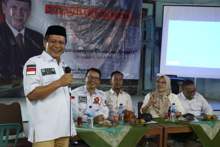 SOSIALISASI NON-PERDA: Ekonomi Kreatif di Temanggung Perlu Didorong