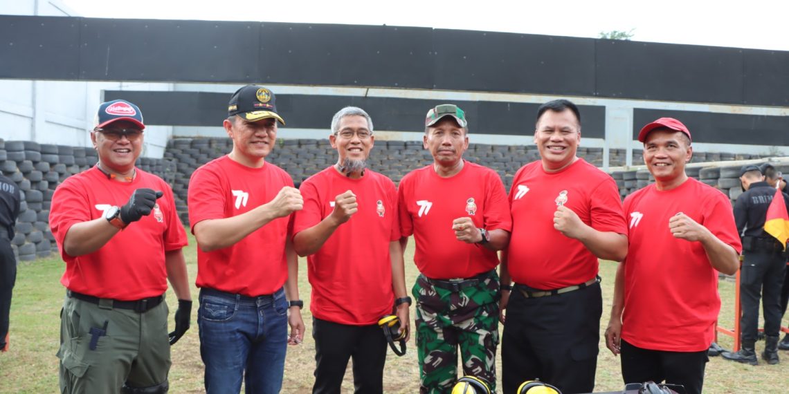 Sumanto Ikut Lomba Menembak HUT Ke 77 Bhayangkara
