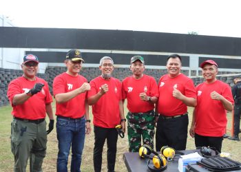 Sumanto Ikut Lomba Menembak HUT Ke 77 Bhayangkara